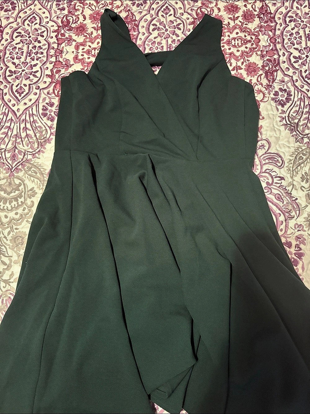 Selfie Leslie Sonoma Halterneck Faux Wrap Twist Back Maxi Dress